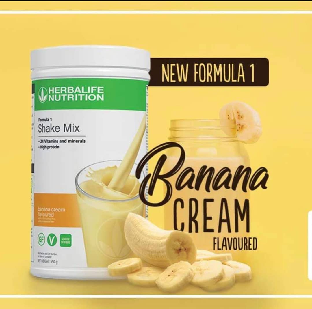 Herbalife Formula 1 Shake med smak av banankrem – måltidserstatter