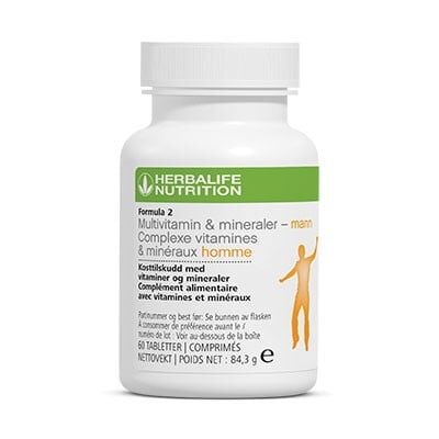 Herbalife Multivitaminer og Mineraler – tilpasset menn
