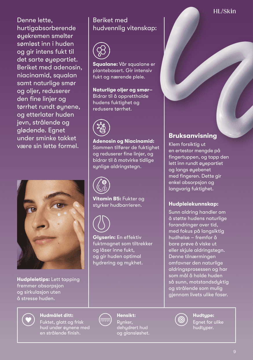 HL Skin Nourishing Eye Cream – fukt og glød for øyepartiet