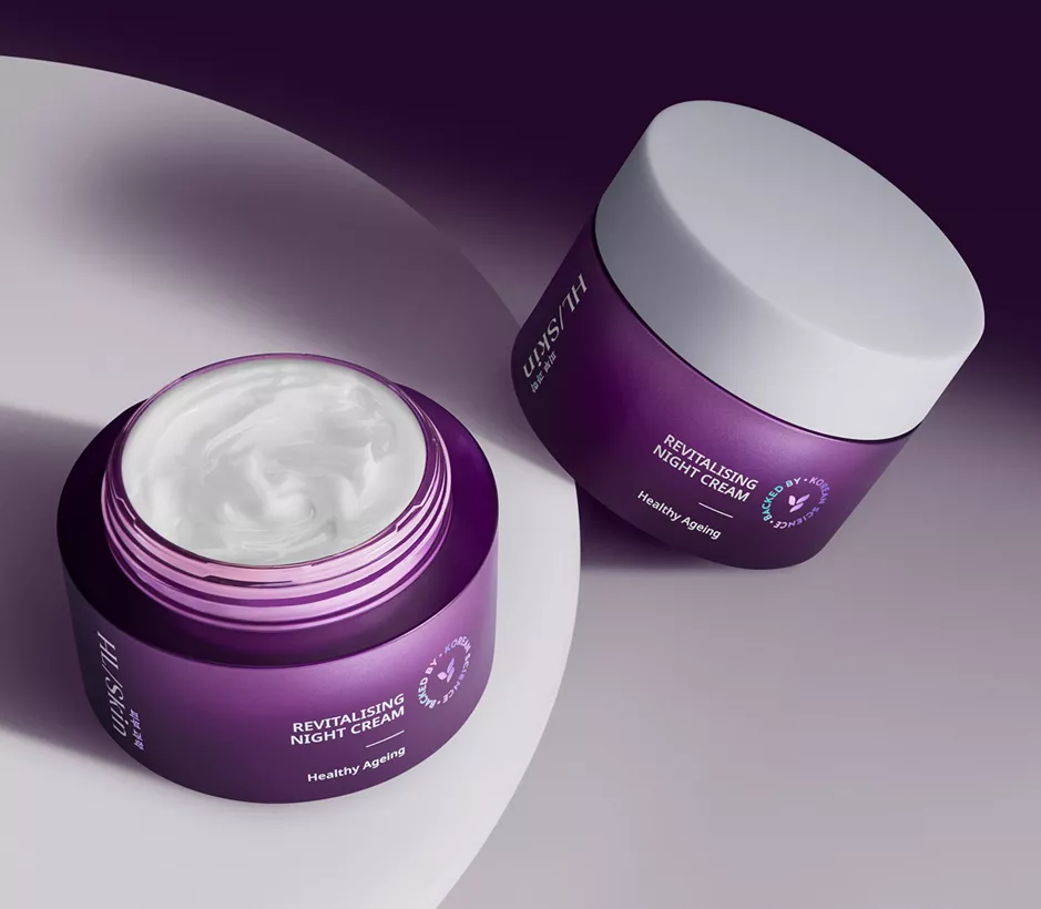 HLSkin night cream for hudpleie som gir fukt og pleie om natten
