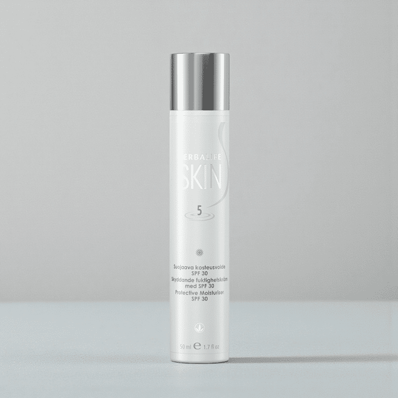 SPF 30 fuktighetskrem som etterlater huden glatt og myk og gir bredspektret UVA/UVB-beskyttelse.
