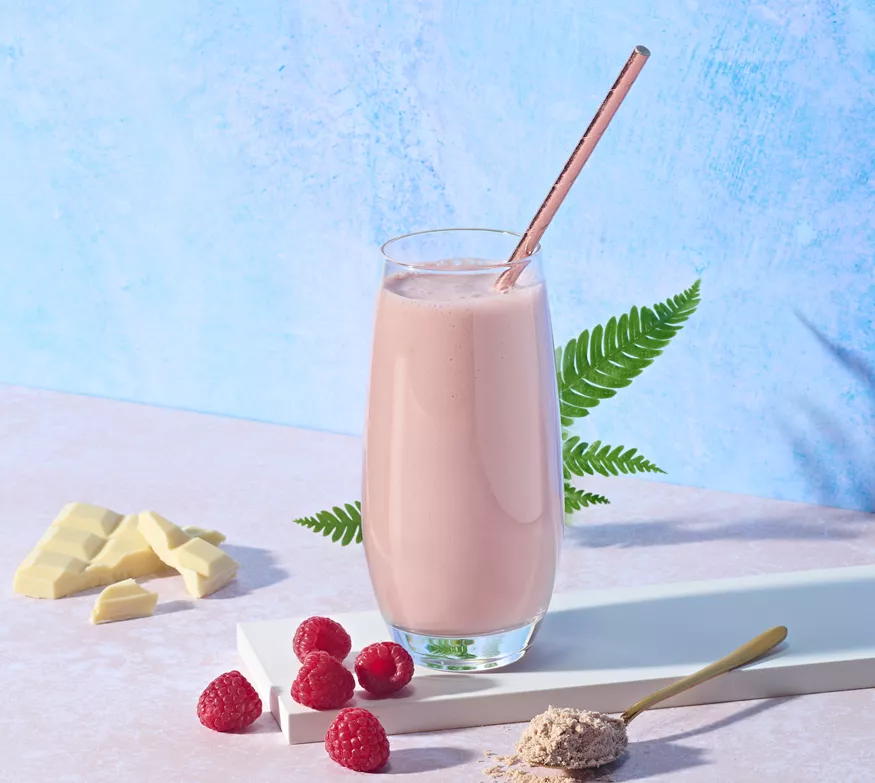 Herbalife Formula 1 shake bringebær og hvit sjokolade