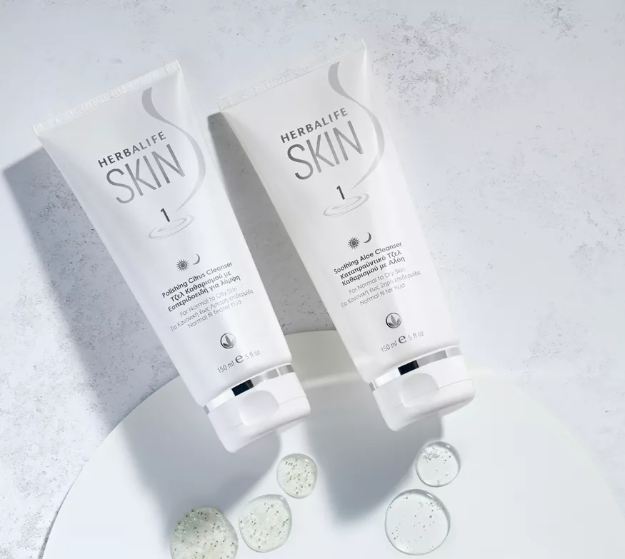 Herbalife SKIN Soothing Aloe Cleanser og Polishing Citrus Cleanser