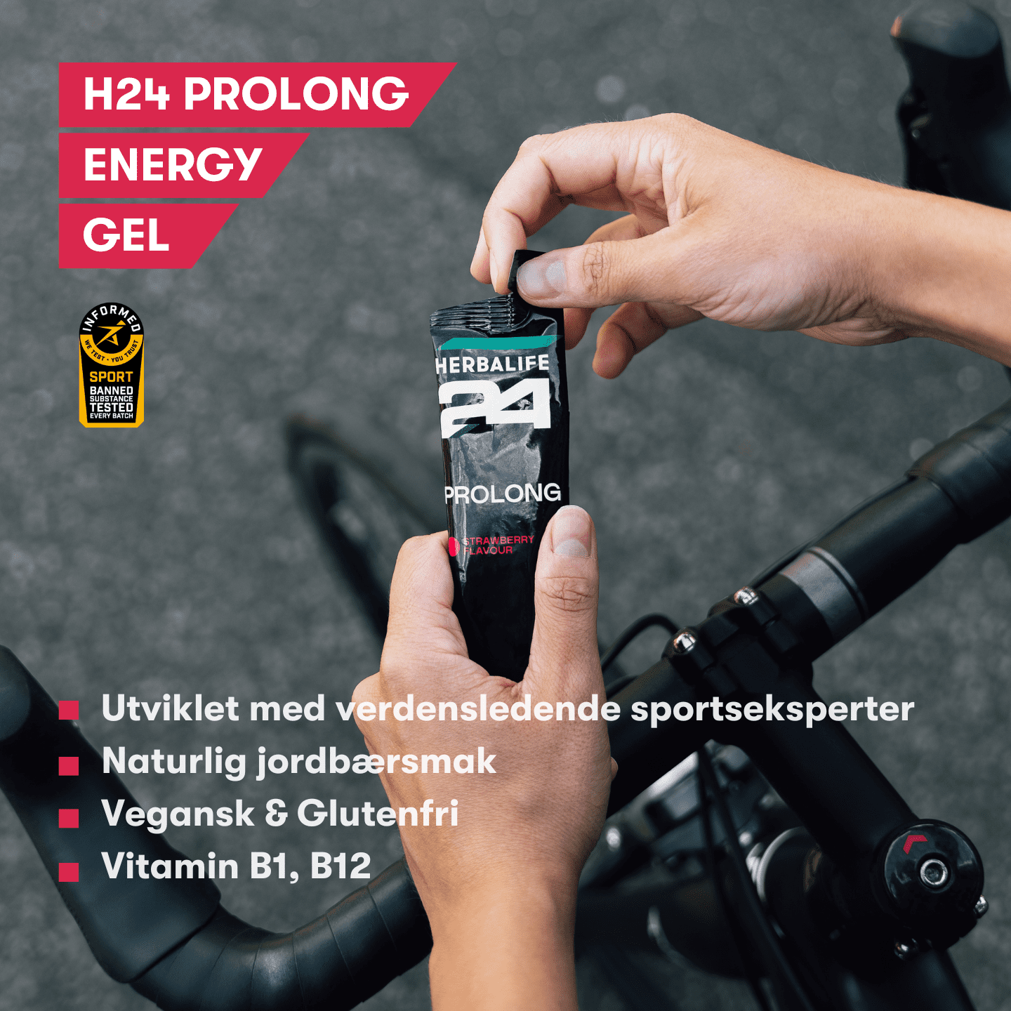 Herbalife H24 Prolong energi gel jordbær