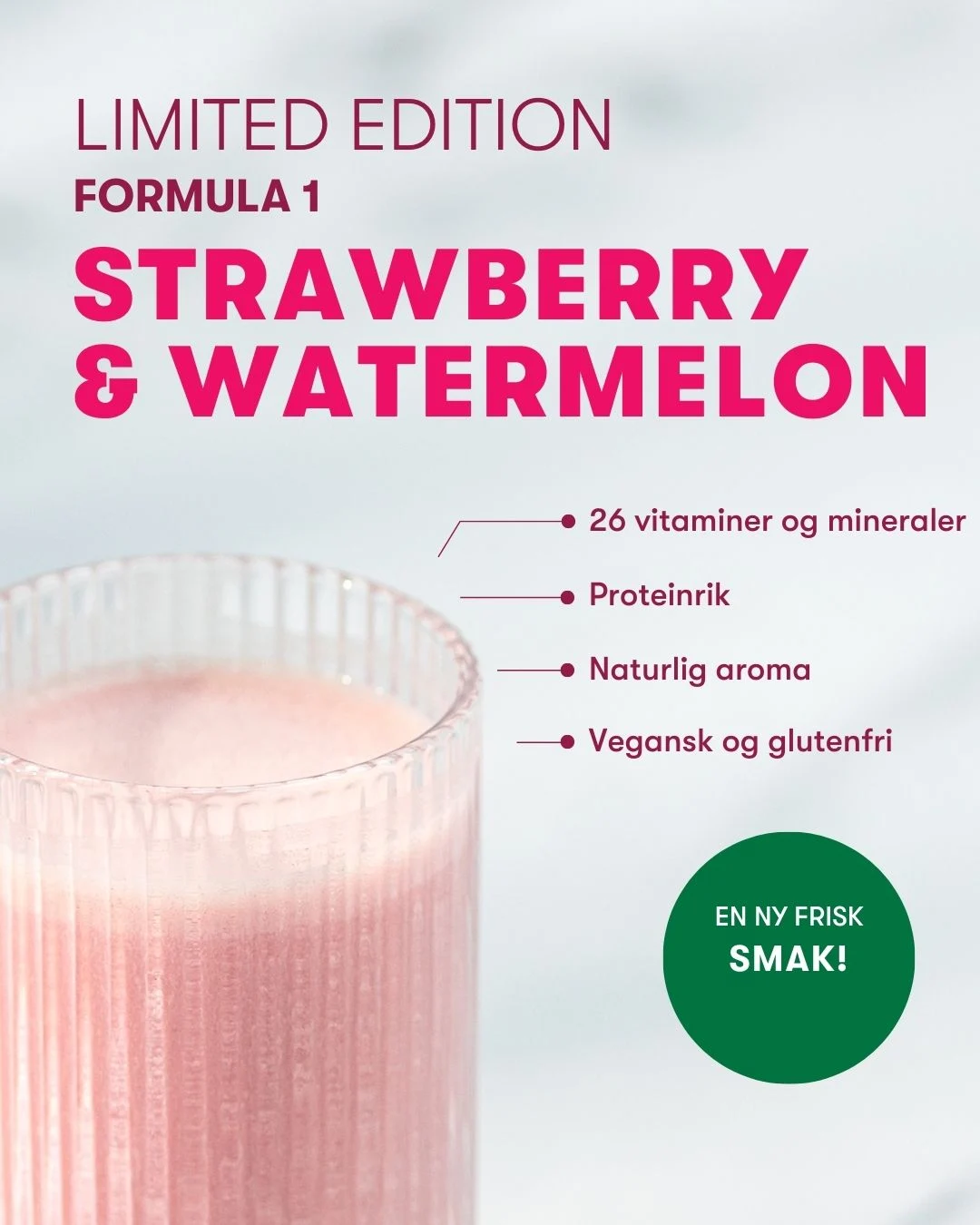 Herbalife shake jordbær vannmelon 550g